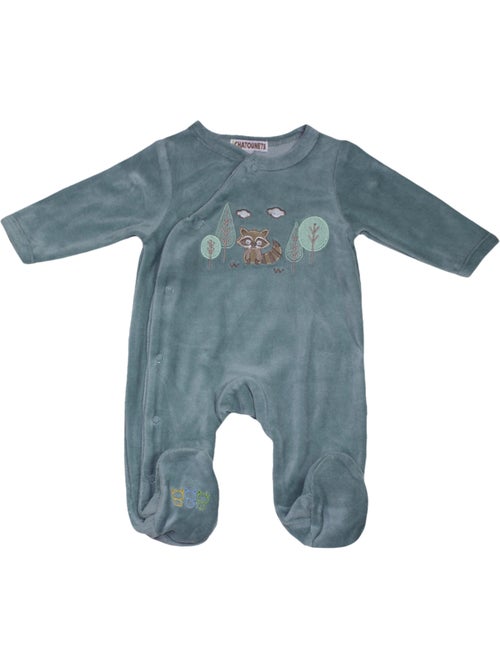 Pyjama bébé velours Raton laveur Les Chatounets - Kiabi