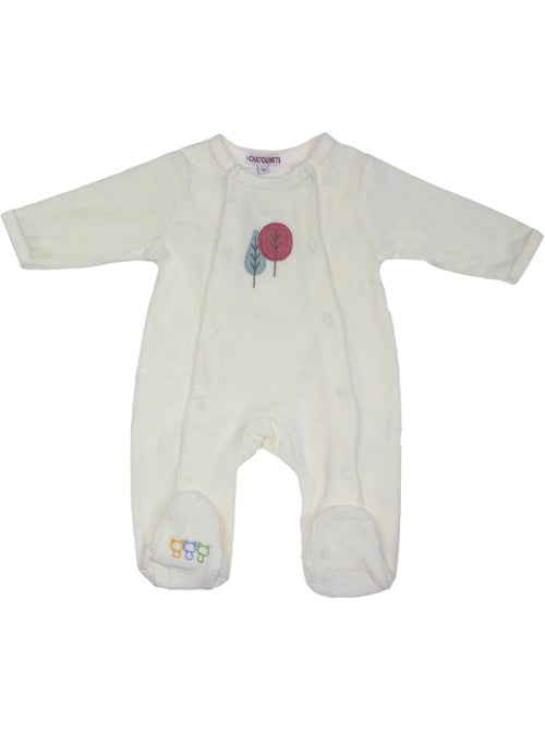 Pyjama bébé velours Raton laveur Les Chatounets - Kiabi