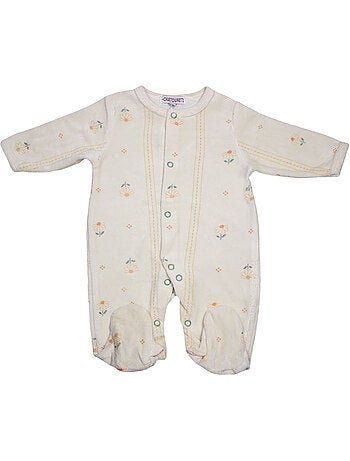 Pyjama bébé velours Retro Les Chatounets
