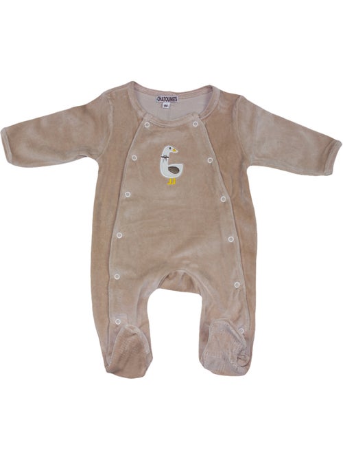 Pyjama bébé velours Tracteur et oies Les Chatounets - Kiabi
