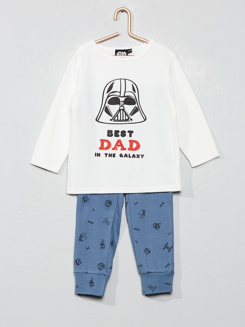 Pyjama bi-matière 'Star Wars' bleu - Kiabi