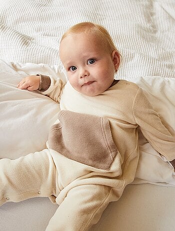 Beige BÉBÉ GARÇON Ensemble de pyjama à manches courtes et camisole côtelé  pour bébé garçon 2431839