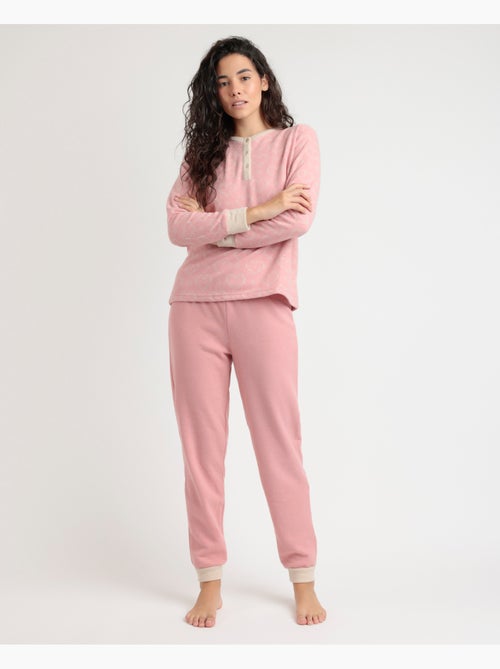 Pyjama boutonné à manches longues Love To Love pour femme ADMAS - Kiabi Pyjama boutonné à manches longues Love To Love pour femme ADMAS - Kiabi