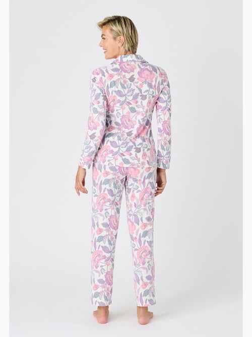 Pyjama boutonné maille jersey - Damart - Kiabi