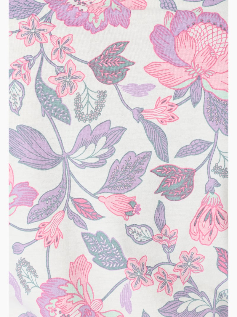 Pyjama boutonné maille jersey - Damart Rose - Kiabi