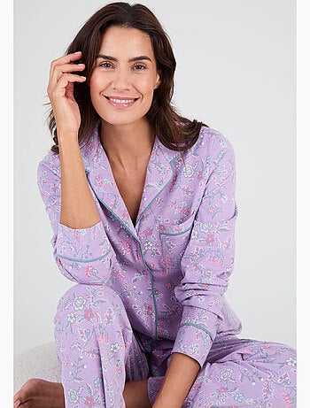 Pyjama boutonné maille jersey - Damart