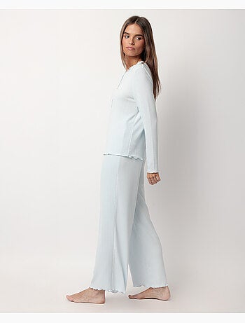 Pyjama boutonné romantique à manches longues pour femme ADMAS CLASSIC