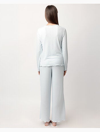 Pyjama boutonné romantique à manches longues pour femme ADMAS CLASSIC