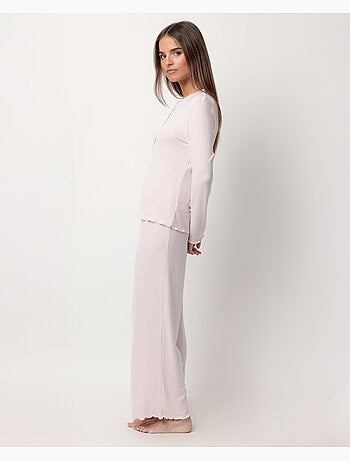 Pyjama boutonné romantique à manches longues pour femme ADMAS CLASSIC