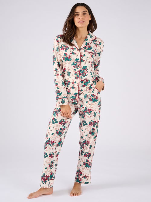 Pyjama boutonné Thermolactyl - Damart - Kiabi