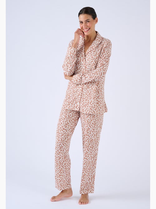 Pyjama boutonné Thermolactyl - Damart - Kiabi