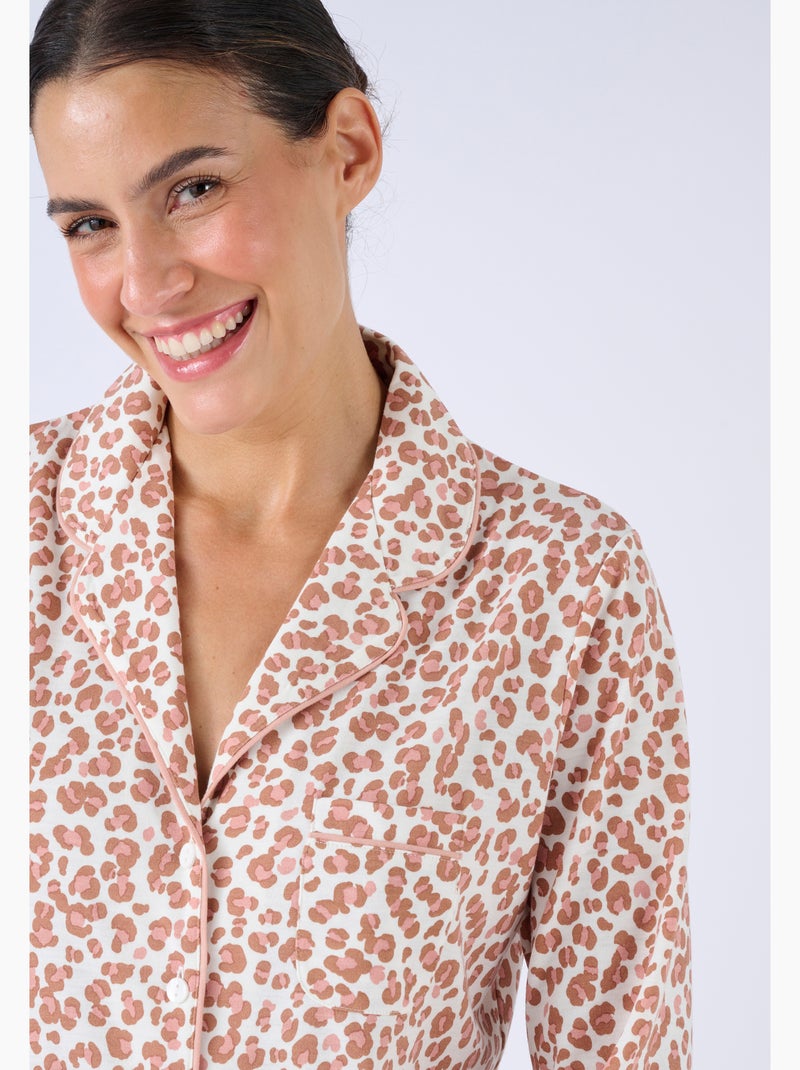 Pyjama boutonné Thermolactyl - Damart Beige naturel - Kiabi