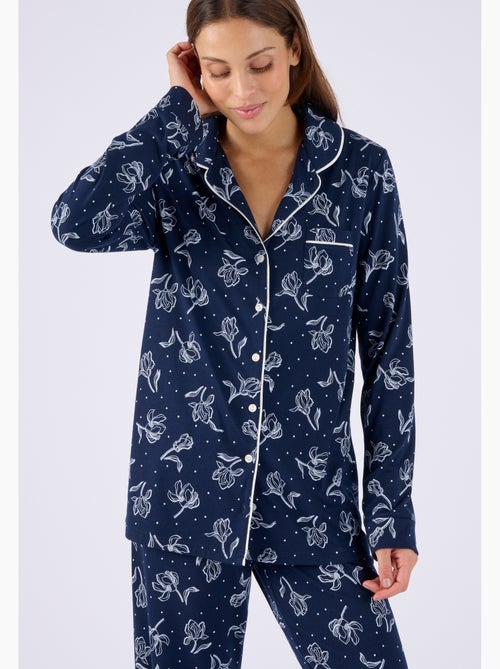 Pyjama boutonné Thermolactyl - Damart - Kiabi
