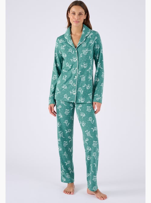 Pyjama boutonné Thermolactyl - Damart - Kiabi