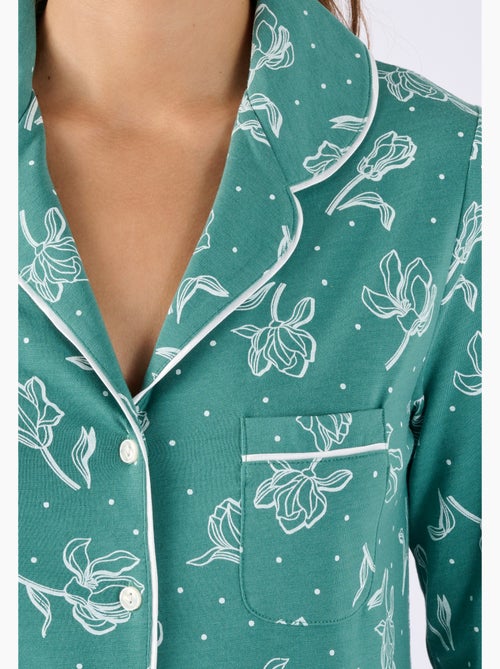 Pyjama boutonné Thermolactyl - Damart - Kiabi