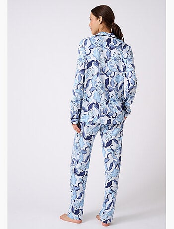 Pyjama boutonné tissu satiné - Damart