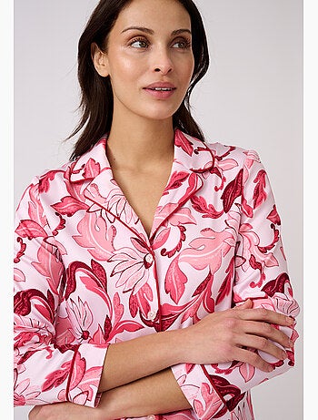 Pyjama boutonné tissu satiné - Damart