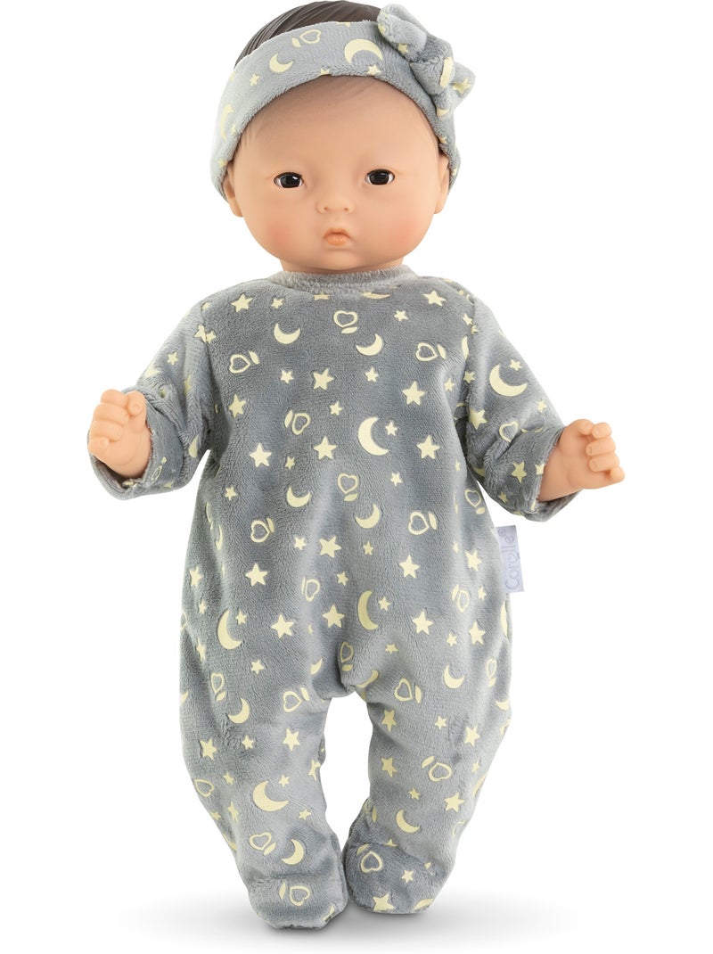 Pyjama Brille dans la Nuit & Bandeau pour poupon 30 cm Gris - Kiabi