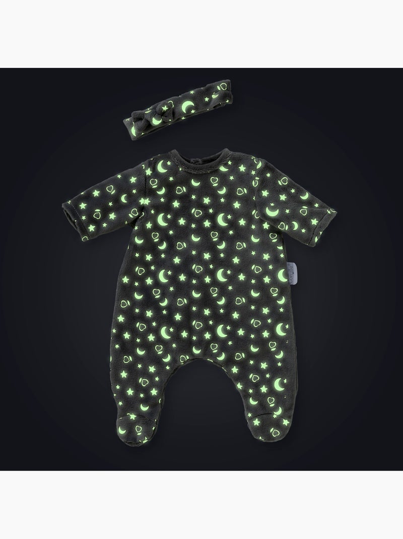 Pyjama Brille dans la Nuit & Bandeau pour poupon 30 cm Gris - Kiabi