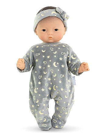 Pyjama Brille dans la Nuit & Bandeau pour poupon 30 cm