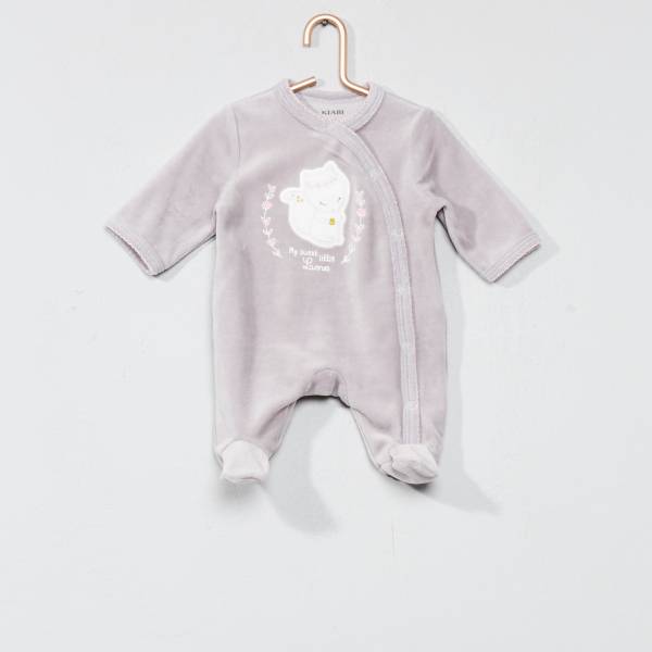 Pyjama Brode En Velours Bebe Fille Kiabi 10 00