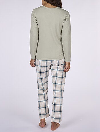 Pyjama CHAMONIX vert / carreaux - DODO