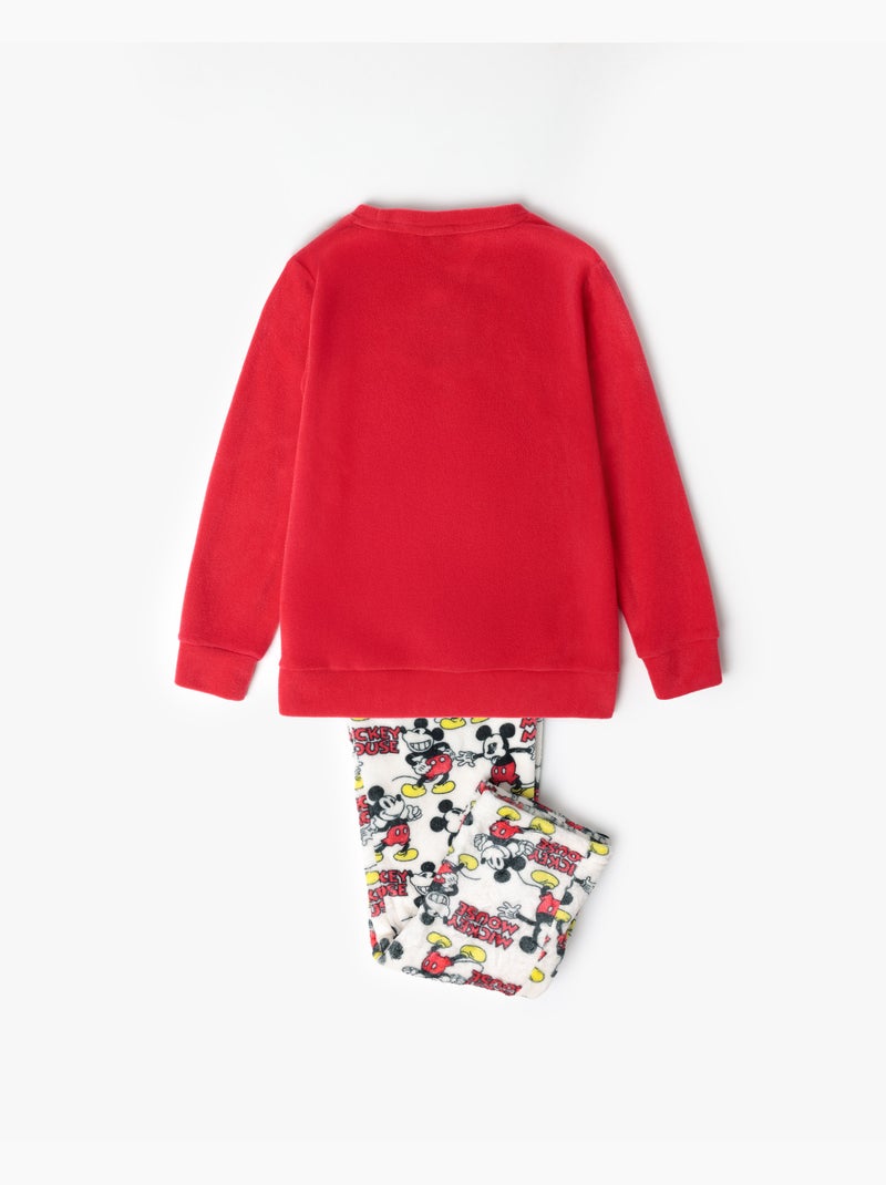 Pyjama chaud à manches longues Disney, le meilleur Mickey pour filles Rouge - Kiabi