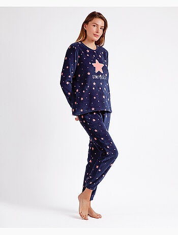 Pyjama chaud à manches longues Magical C pour femme, RESTEZ À LA MAISON