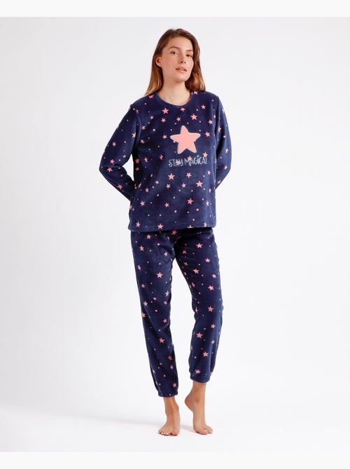 Pyjama chaud à manches longues Magical C pour femme, RESTEZ À LA MAISON - Kiabi Pyjama chaud à manches longues Magical C pour femme, RESTEZ À LA MAISON - Kiabi