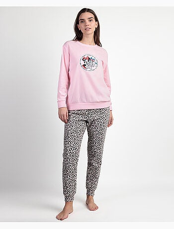 Pyjama chaud à manches longues Minnie Skin pour femme Disney