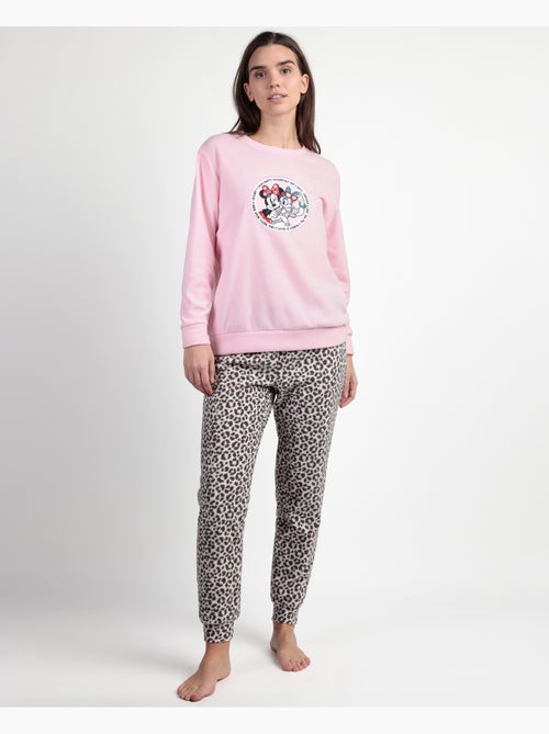 Pyjama chaud à manches longues Minnie Skin pour femme Disney - Kiabi Pyjama chaud à manches longues Minnie Skin pour femme Disney - Kiabi