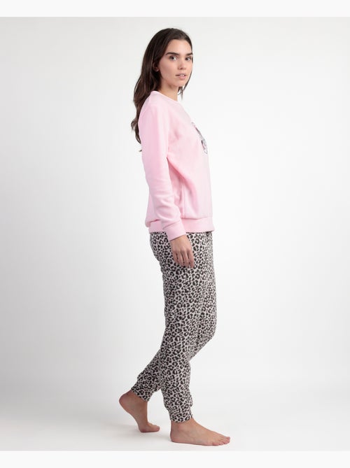 Pyjama chaud à manches longues Minnie Skin pour femme Disney - Kiabi Pyjama chaud à manches longues Minnie Skin pour femme Disney - Kiabi