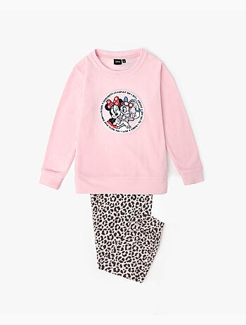 Pyjama chaud à manches longues Minnie Skin pour fille Disney