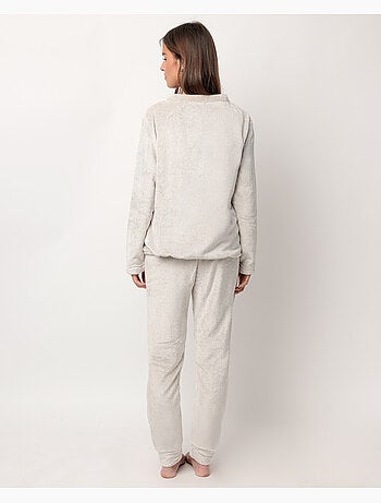 Pyjama chaud à manches longues pour femme ADMAS Enjoy Every Moment