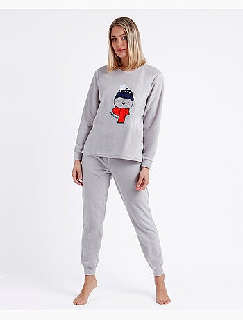 Pyjama chaud à manches longues pour femme ADMAS