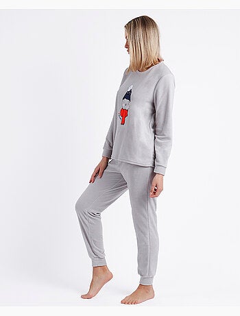 Pyjama chaud à manches longues pour femme ADMAS