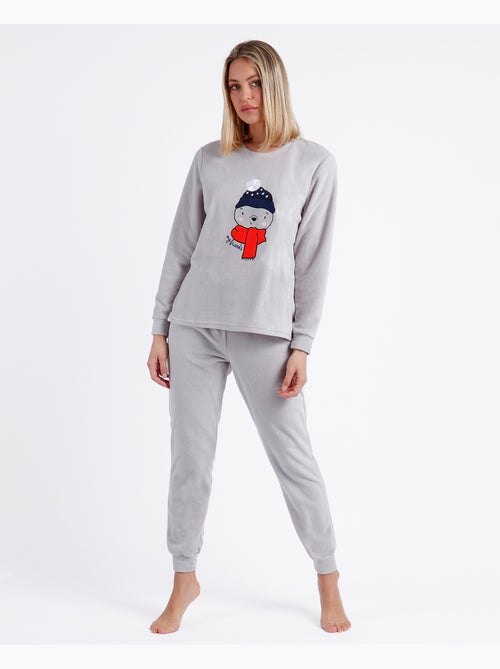 Pyjama chaud à manches longues pour femme ADMAS - Kiabi Pyjama chaud à manches longues pour femme ADMAS - Kiabi