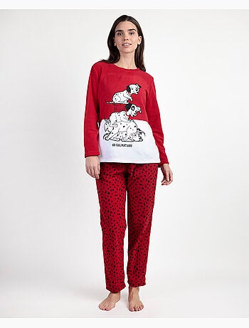 Pyjama chaud à manches longues pour femme Disney Dalmatiens