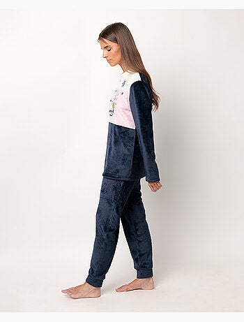 Pyjama chaud à manches longues pour femme PEANUTS Snow Drift