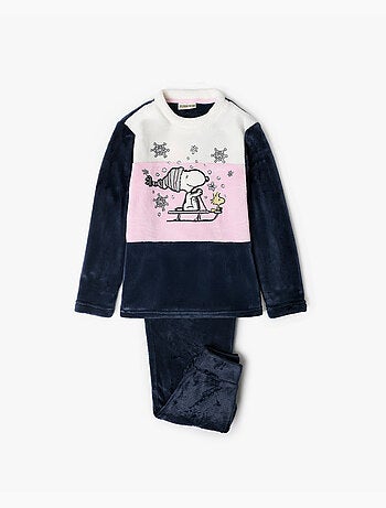Pyjama chaud à manches longues pour fille PEANUTS Snow Drift