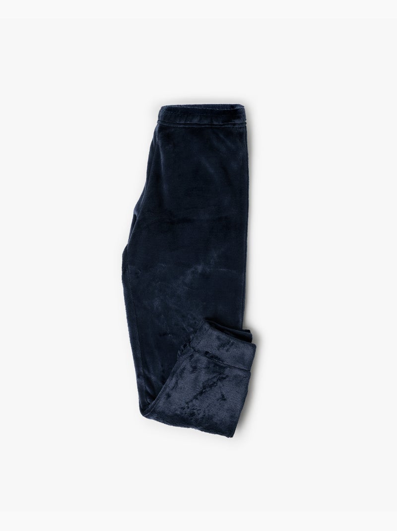 Pyjama chaud à manches longues pour fille PEANUTS Snow Drift Bleu - Kiabi