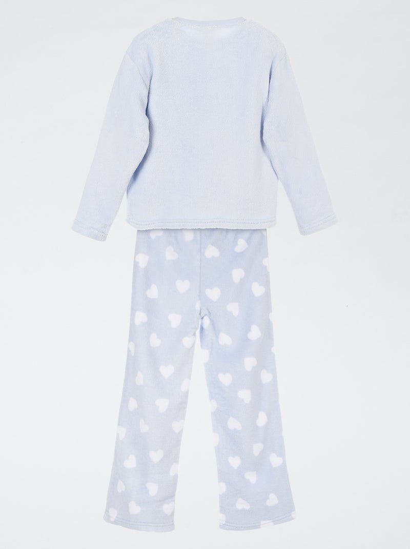 Pyjama chaud en fleece 'Hello Kitty' Bleu - Kiabi
