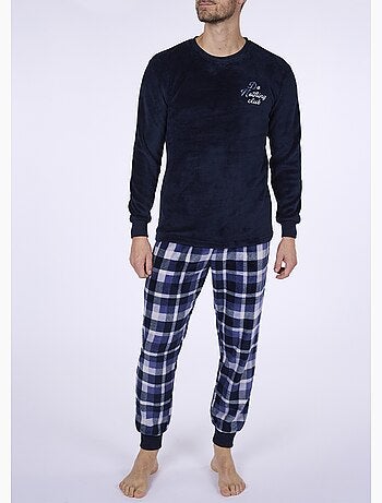 Pyjama chaud en polaire et flanelle