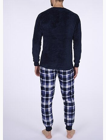 Pyjama chaud en polaire et flanelle