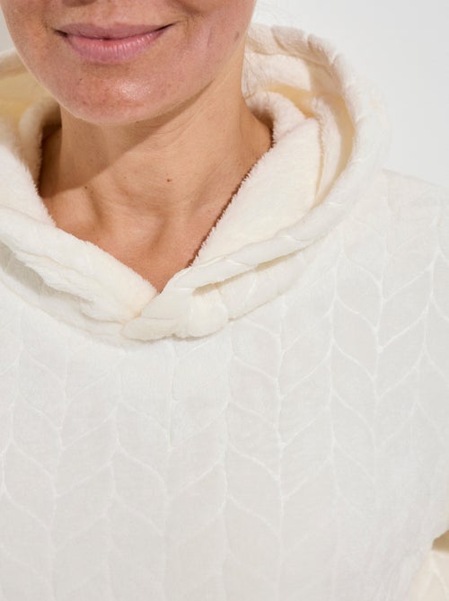 Pyjama chaud polaire avec haut sweat - AFIBEL - Kiabi