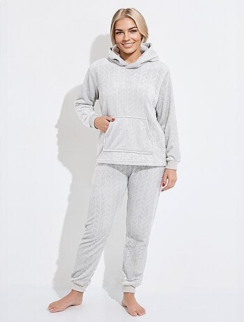 Pyjama chaud polaire avec haut sweat - AFIBEL