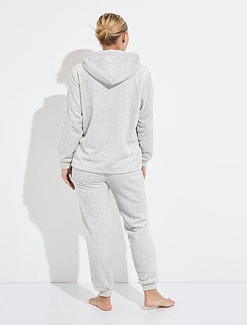Pyjama chaud polaire avec haut sweat - AFIBEL
