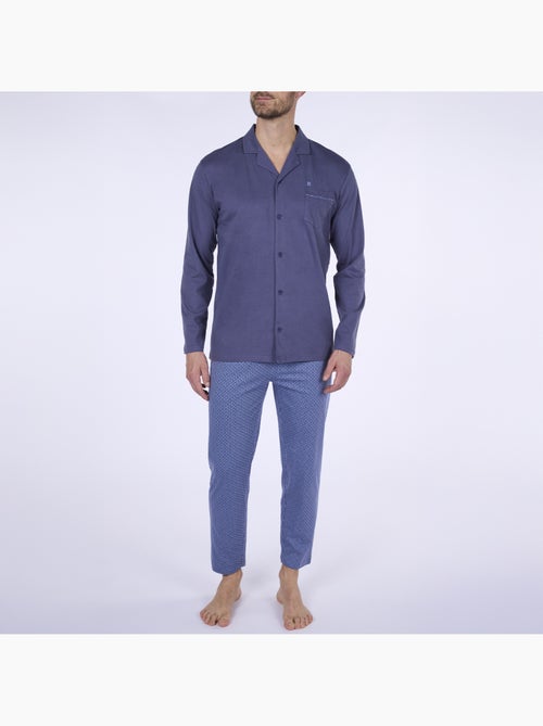Pyjama chemise HERITAGE bleu - DODO - Kiabi Pyjama chemise HERITAGE bleu - DODO - Kiabi