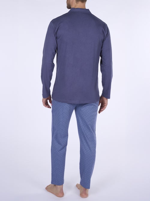 Pyjama chemise HERITAGE bleu - DODO - Kiabi Pyjama chemise HERITAGE bleu - DODO - Kiabi