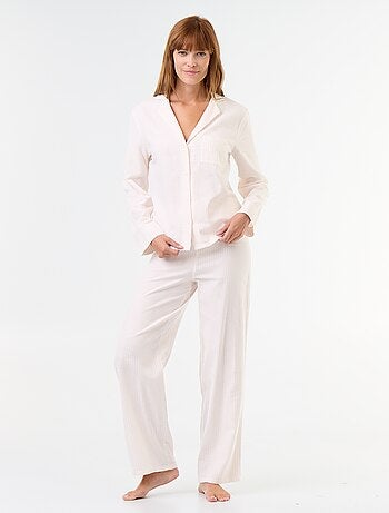 Pyjama chemise + pantalon à motif - 2 pièces